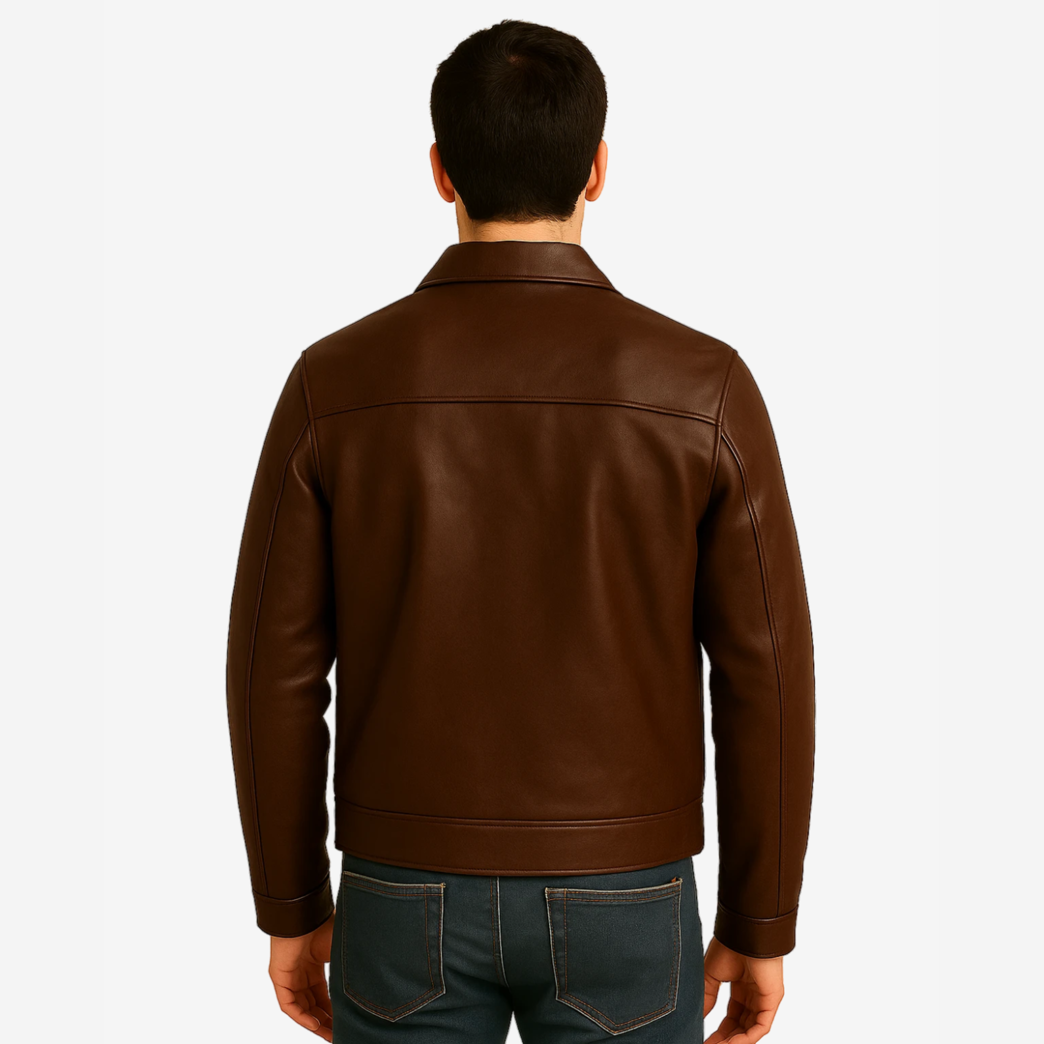 Men’s Brown Leather Bomber Jacket Cowhide Handmade Vintage Pilot Jacket Nexus Jackets Co