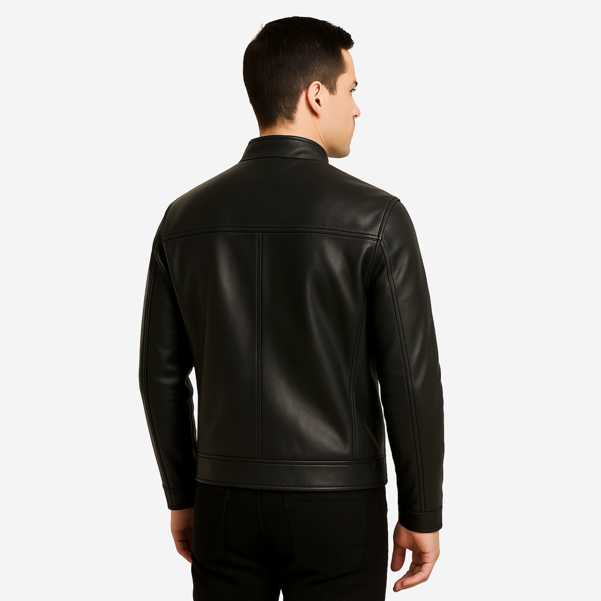 Men’s Cafe Racer Jacket – Premium Top Grain Cowhide Leather Nexus Jackets Co
