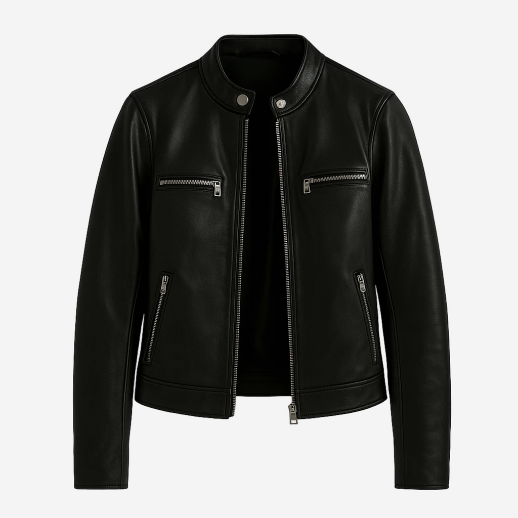 Women’s Cafe Racer Jacket – Top Grain Cowhide Leather Nexus Jackets Co