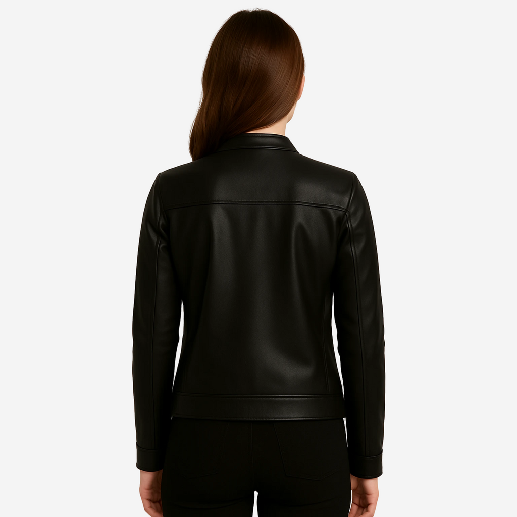 Women’s Cafe Racer Jacket – Top Grain Cowhide Leather Nexus Jackets Co