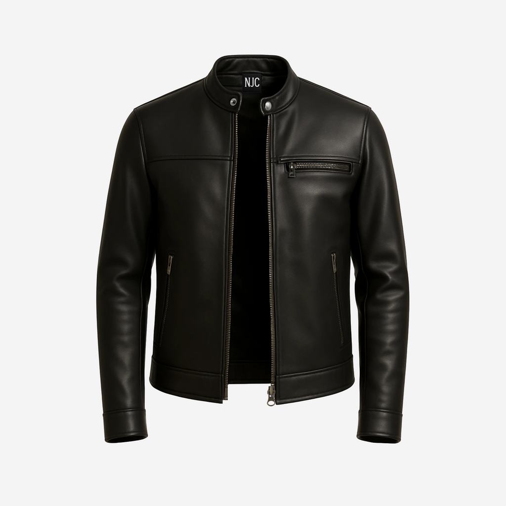 Men’s Cafe Racer Jacket – Premium Top Grain Cowhide Leather Nexus Jackets Co