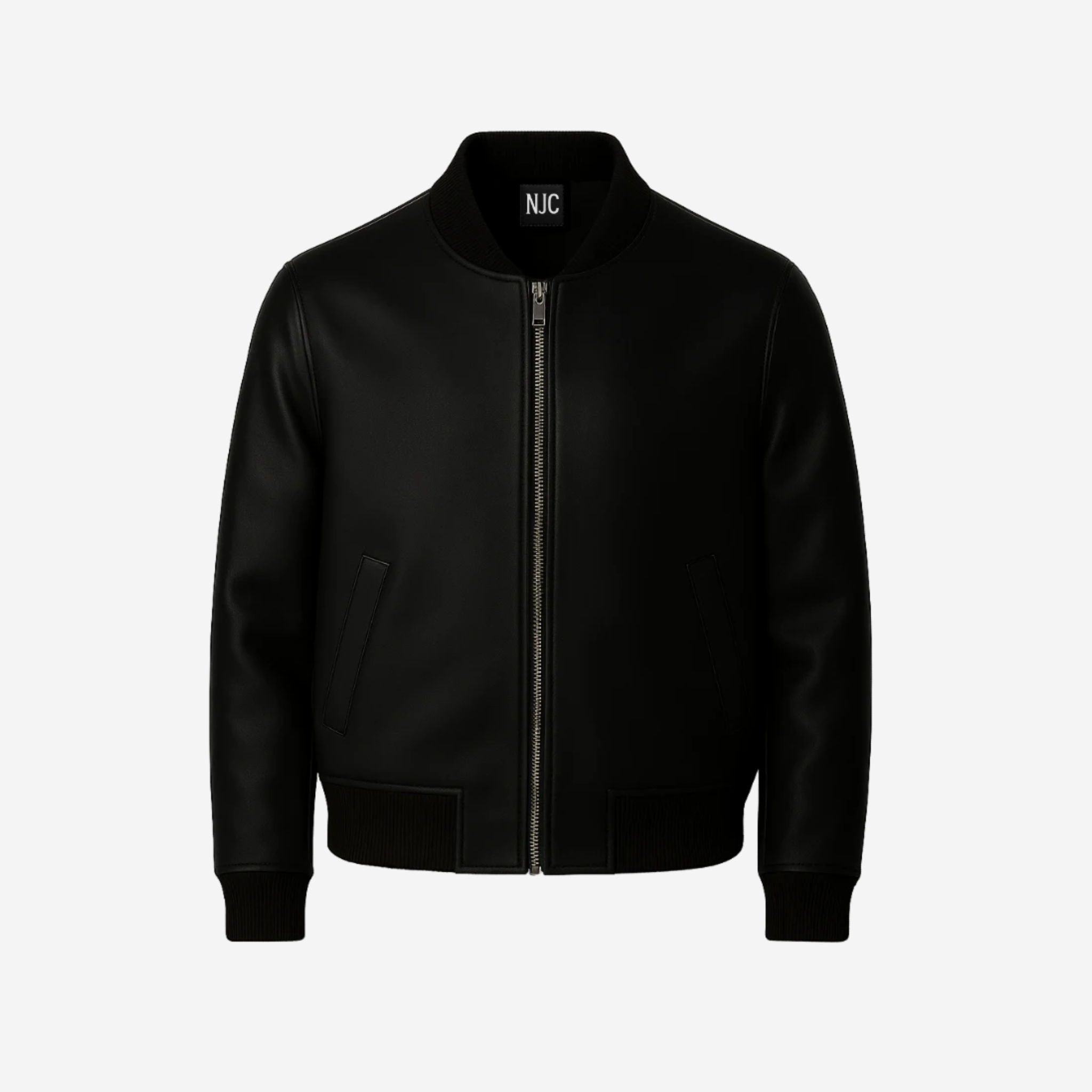 Men’s Black Bomber Jacket – Top Grain Cowhide Leather Nexus Jackets Co